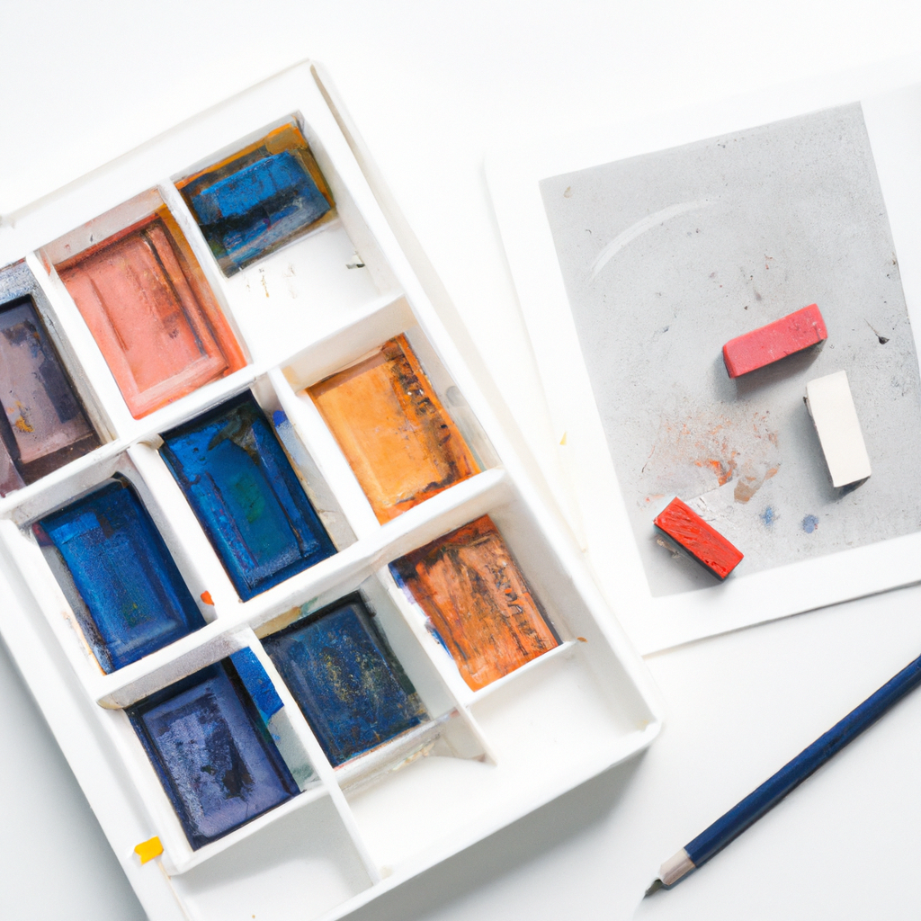 Watercolour minimalism course cover, clean washes and negative space, soft pastel hues